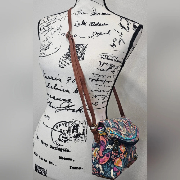 Sakroots Pacific Mini Qual Paisley Foldover Crossbody - Picture 2 of 16
